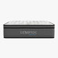 Luxopedic Pocket Spring Mattress 5 Zone 32CM Euro Top Memory Foam Medium Firm - King Single - White Grey