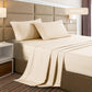 Casa Decor 2000 Thread Count Bamboo Cooling Sheet Set Ultra Soft Bedding - Double - Oatmeal