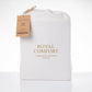 Royal Comfort Vintage Washed 100% Cotton Sheet Set Fitted Flat Sheet Pillowcases - Queen - White