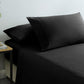Royal Comfort Vintage Washed 100% Cotton Sheet Set Fitted Flat Sheet Pillowcases - Queen - Charcoal