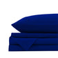 Royal Comfort Vintage Washed 100% Cotton Sheet Set Fitted Flat Sheet Pillowcases - King - Royal Blue