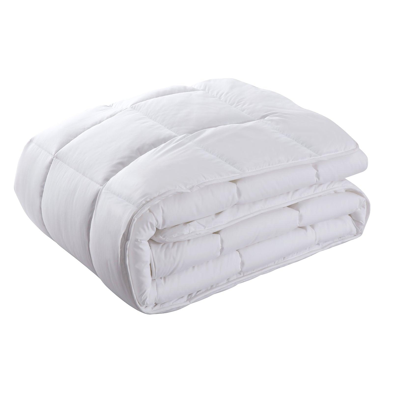 Royal Comfort 800GSM Silk Blend Quilt Duvet Ultra Warm Winter Weight - Queen - White