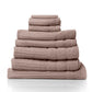 Royal Comfort Eden Egyptian Cotton 600GSM 8 Piece Luxury Bath Towels Set - Rose