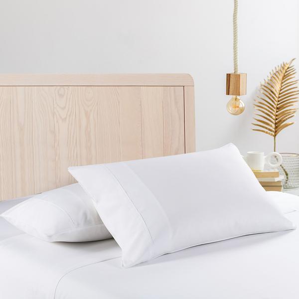 Royal Comfort 350GSM Bamboo Quilt 2000TC Sheet Set And 2 Pack Duck Pillows Set - Single - White