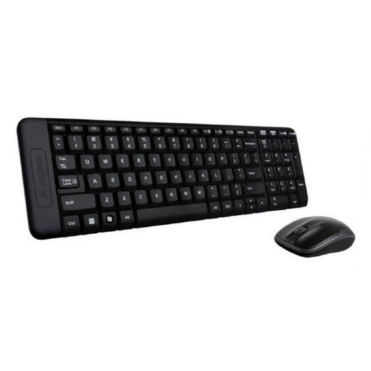 Logitech Wireless Keyboard &amp Mouse Combo, MK220, Black, USB Receiver,