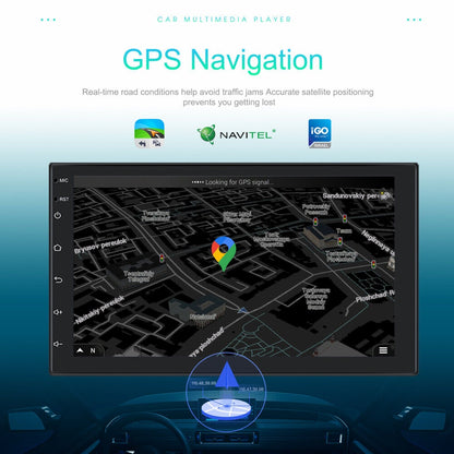 7 inch Car Radio 2 DIN GPS FM RDS WIFI w/ Rear Camera For Android IOS CarPlay AU