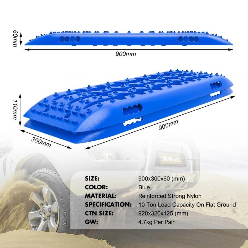 X-BULL Recovery tracks Sand tracks 2 pairs Sand / Snow / Mud 10T 4WD Gen 2.0 - blue