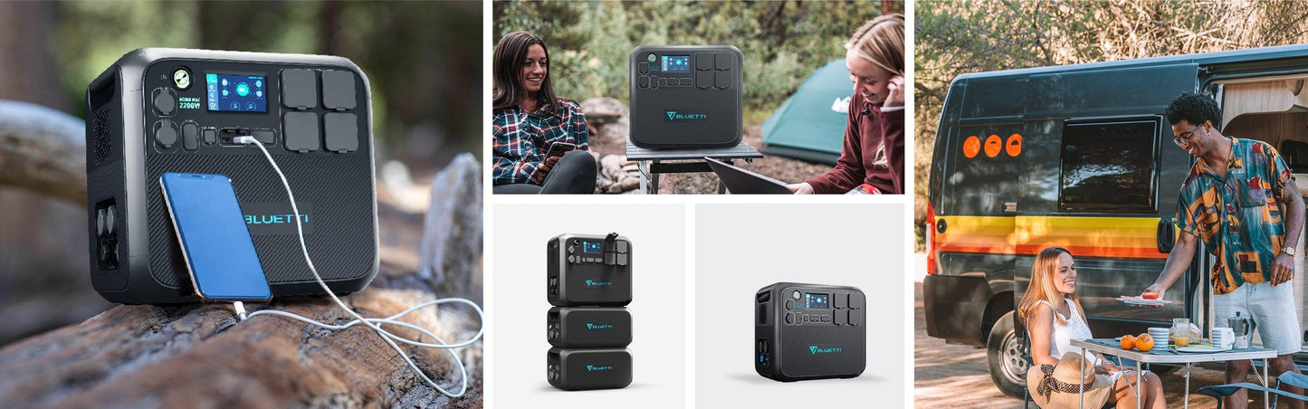 BLUETTI Portable Power Station AC200MAX, 2048Wh LiFePO4 Battery Backup, Expandable to 8192Wh w/ 4 2200W AC Outlets (4800W Peak), 30A RV Output, Solar Generator for Outdoor Camping, Home Use, Emergency(MUST WORK WITH B230)