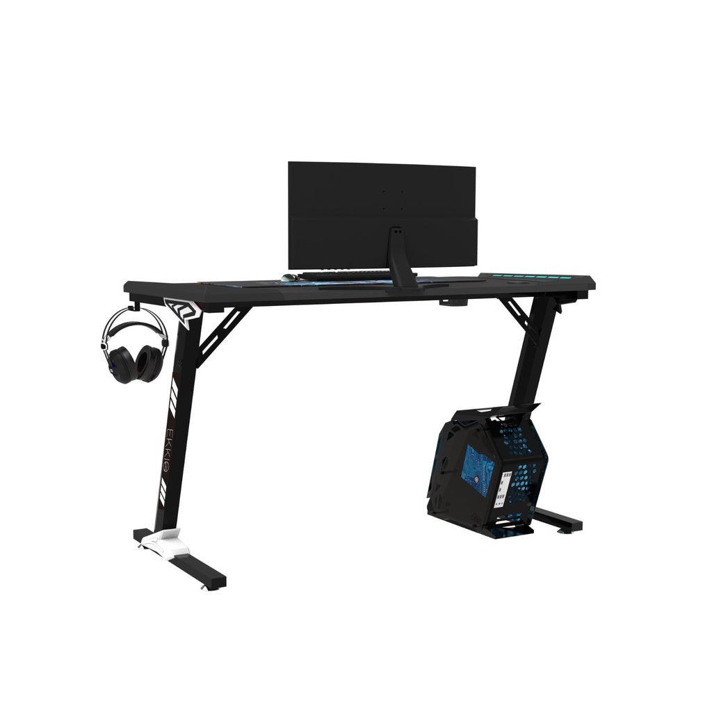 EKKIO RGB Gaming Desk Z Shape Black 120cm EK-GD-106-AL