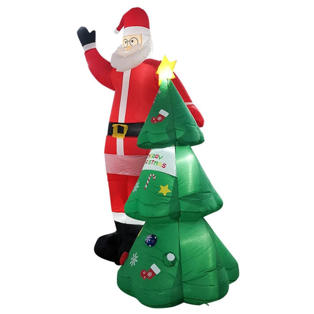 Festiss 2.5m Santa and Christmas Tree Christmas Inflatable with LED FS-INF-01