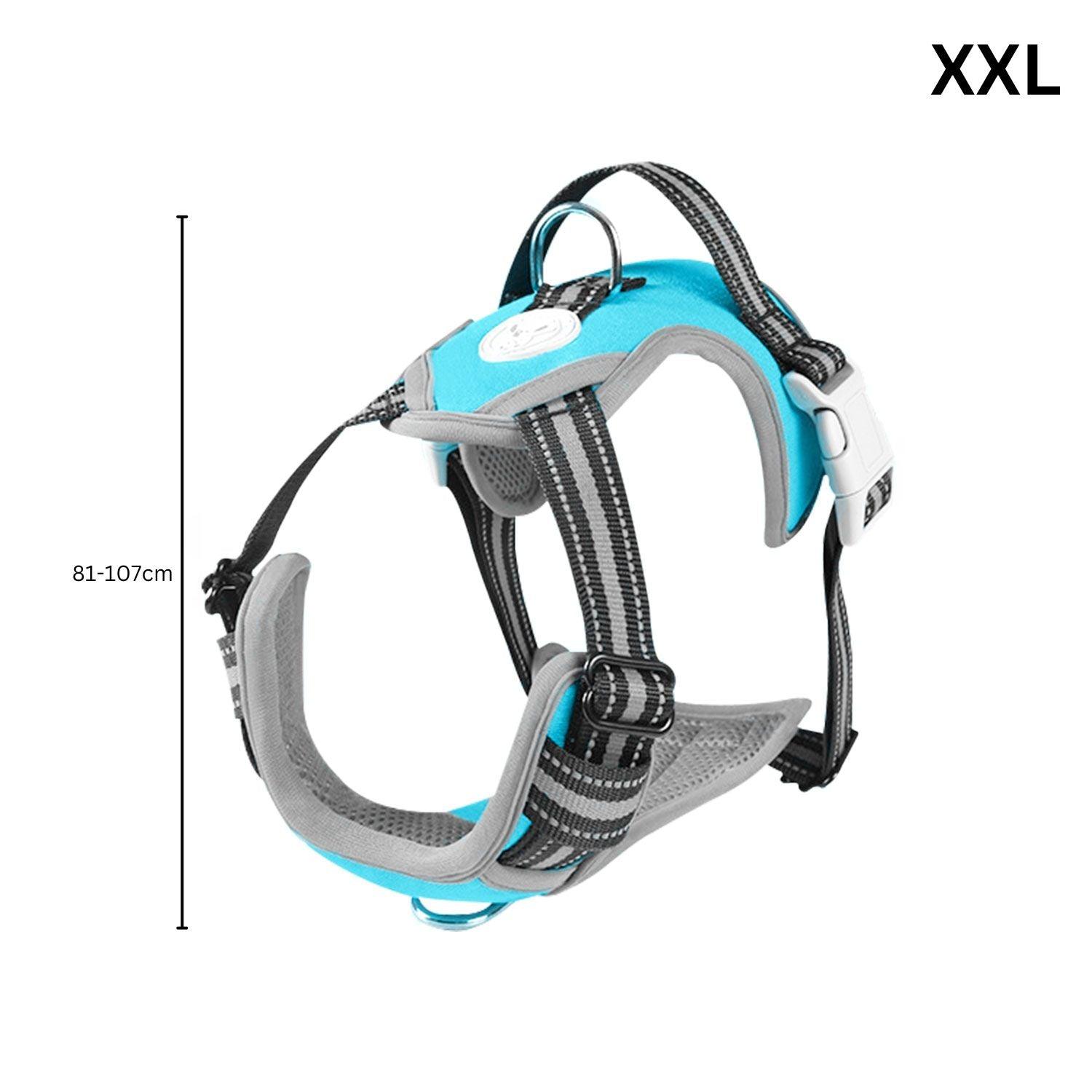 FLOOFI Dog Harness Vest XXL Size (Blue) FI-PC-184-XL