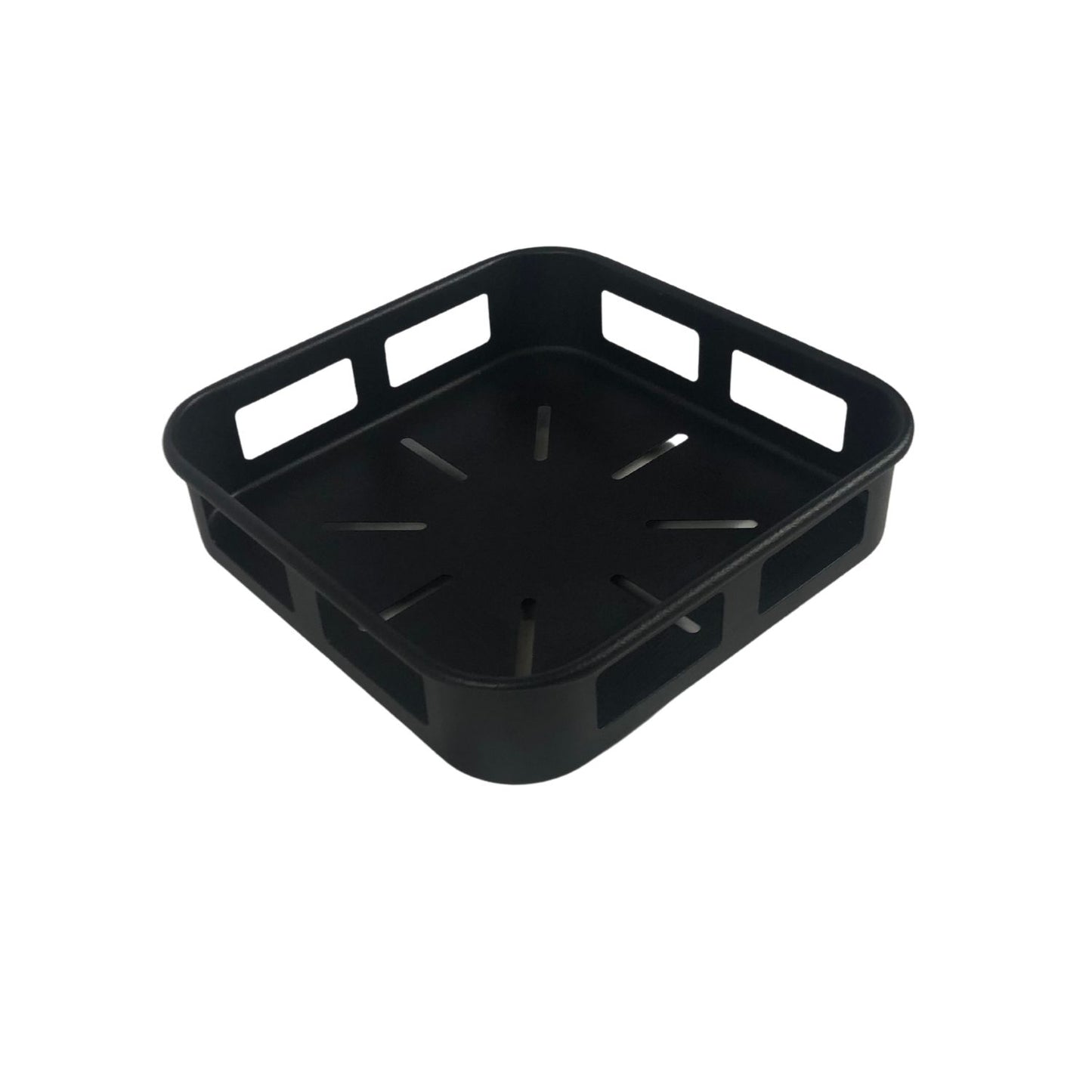 GOMINIMO 2 Tier Rotating Spice Rack Square Shape (Black) GO-RSR-100-FB