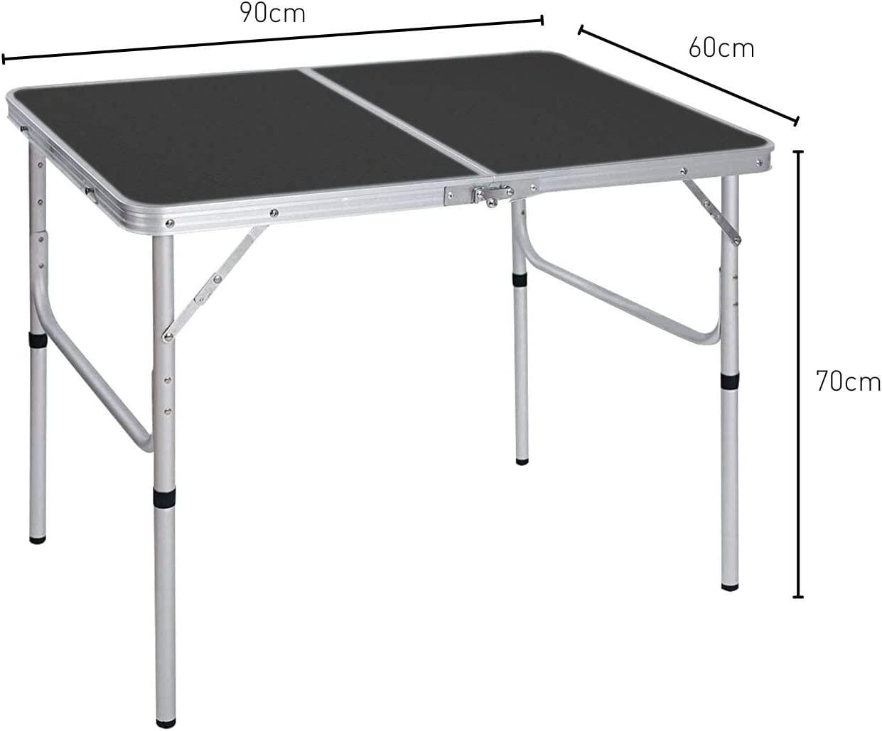 KILIROO Camping Table 90cm Black KR-CT-103-CU