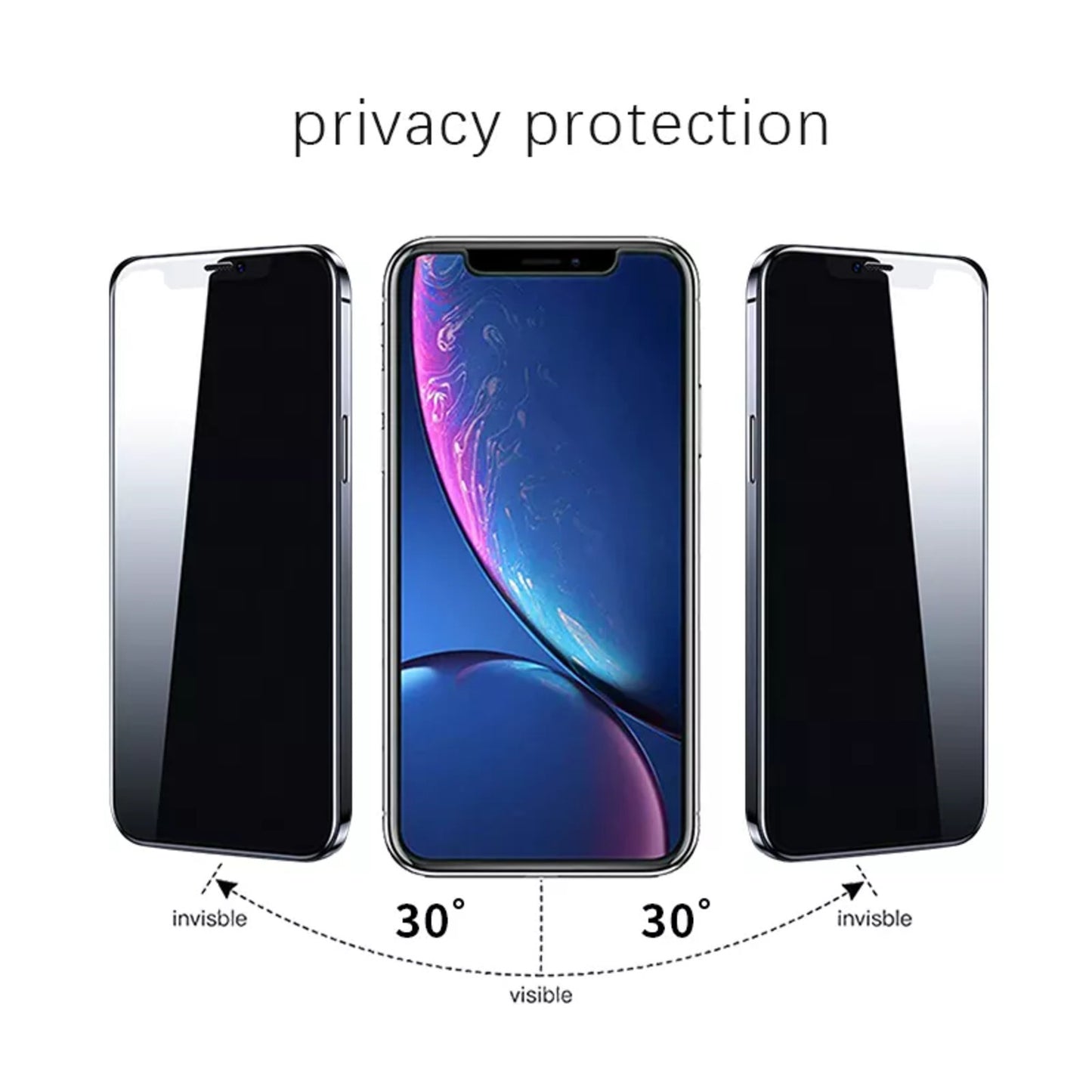 VOCTUS iPhone 14 Pro Privacy Tempered Glass Screen Protector 2Pcs (Box) VT-SP-110-DW
