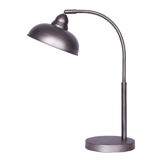 Sarantino Table Lamp Industrial Chic Adjustable Angle - Dark Grey