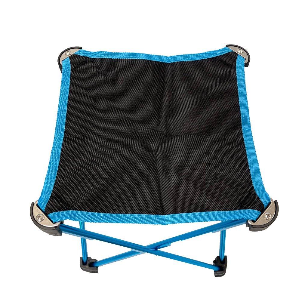 Mini Portable Outdoor Folding Stool Camping Fishing Picnic Chair Seat 80kg Blue