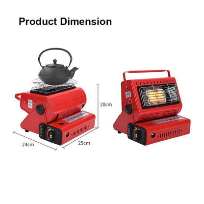 Portable Butane Gas Heater Camping Camp Tent Outdoor Hiking Camper Survival AU Red