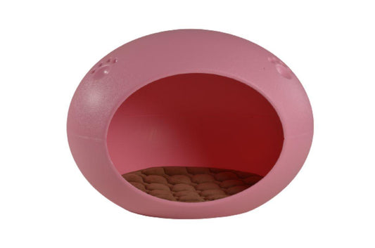 Medium Cave Cat Kitten Box Igloo Cat Bed House Dog Puppy House Pink
