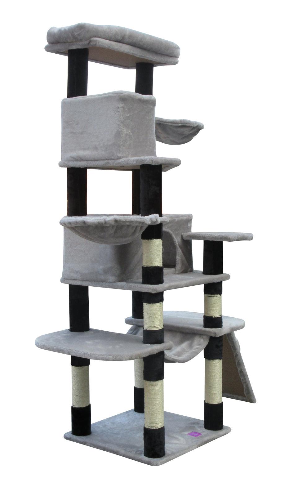 161 cm Cat Scratching Post Tree Scratcher Pole-Little Grey