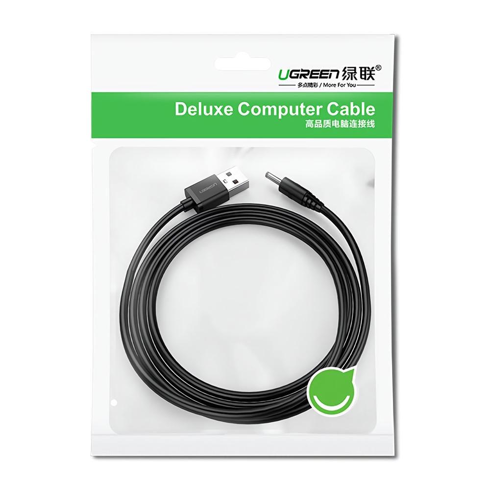 UGREEN USB2.0-A to DC 3.5mm M/F Charging Cable 1m (Black) 10376