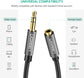 UGREEN 3.5mm Male to 3.5mm Female Extension Cable 3m (Black) 10595