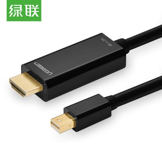 UGREEN Mini DP Male to HDMI Cable Black Support 4K 1.5M (20848)