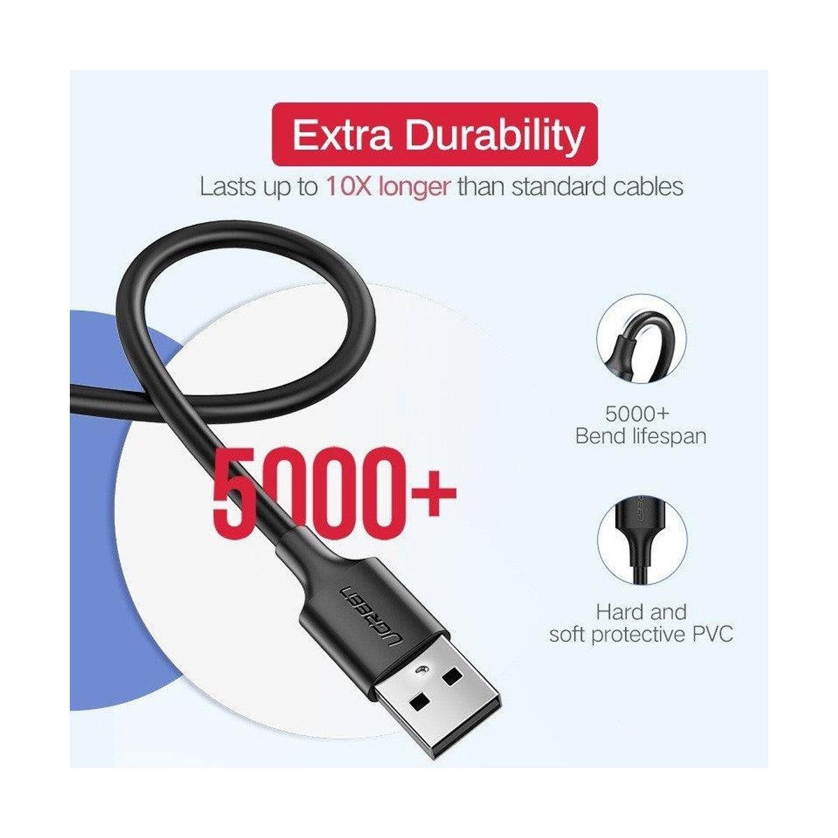 UGREEN USB 2.0 A to Micro USB Cable Nickel Plating 2m (Black) 60138