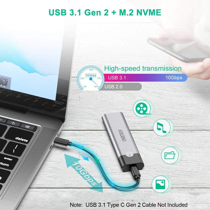 CHOETECH PC-HDE03 NVMe PCIe M.2 SSD To USB 3.1 Type C Gen 2 Adapter And Enclosure