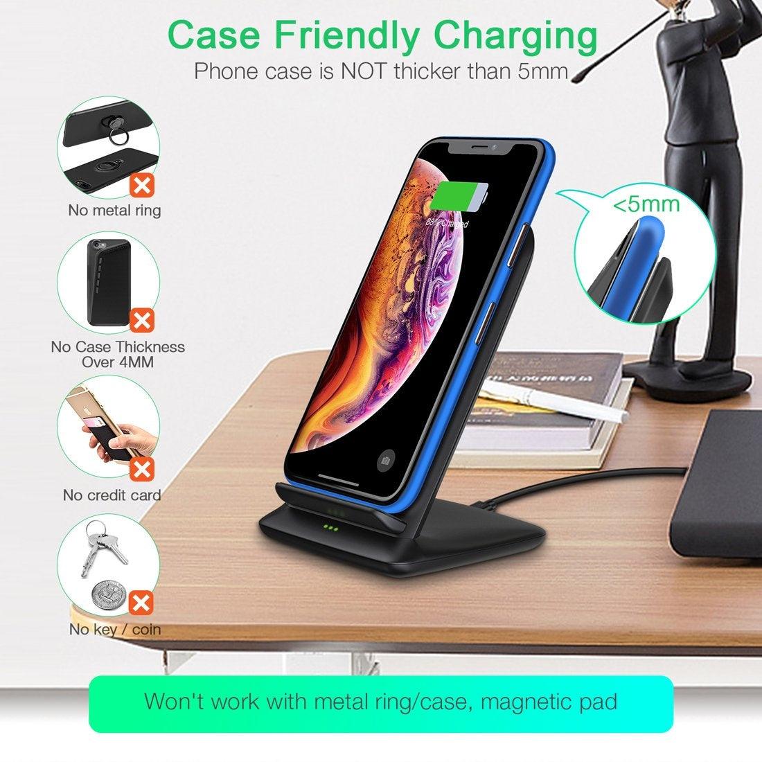 Choetech T555-S 10W Wireless Charger Stand