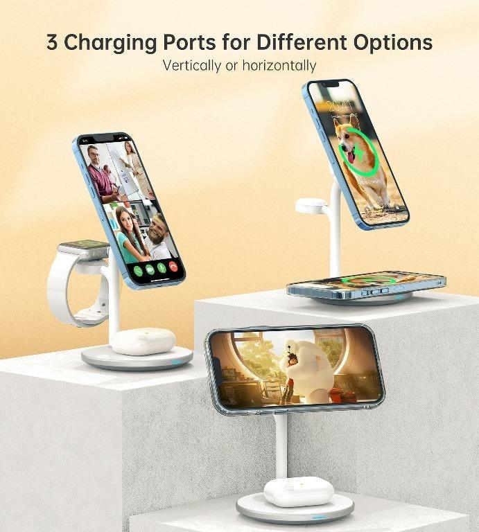 CHOETECH T585-F 3-in-1 Wireless Charging Station Dock