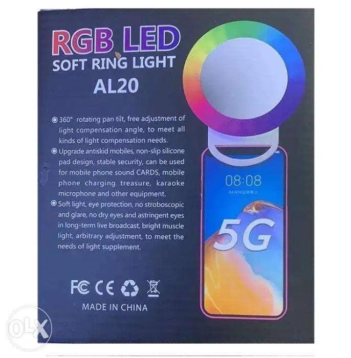 TEQ RGB LED Soft Ring Light AL20 for Mobile