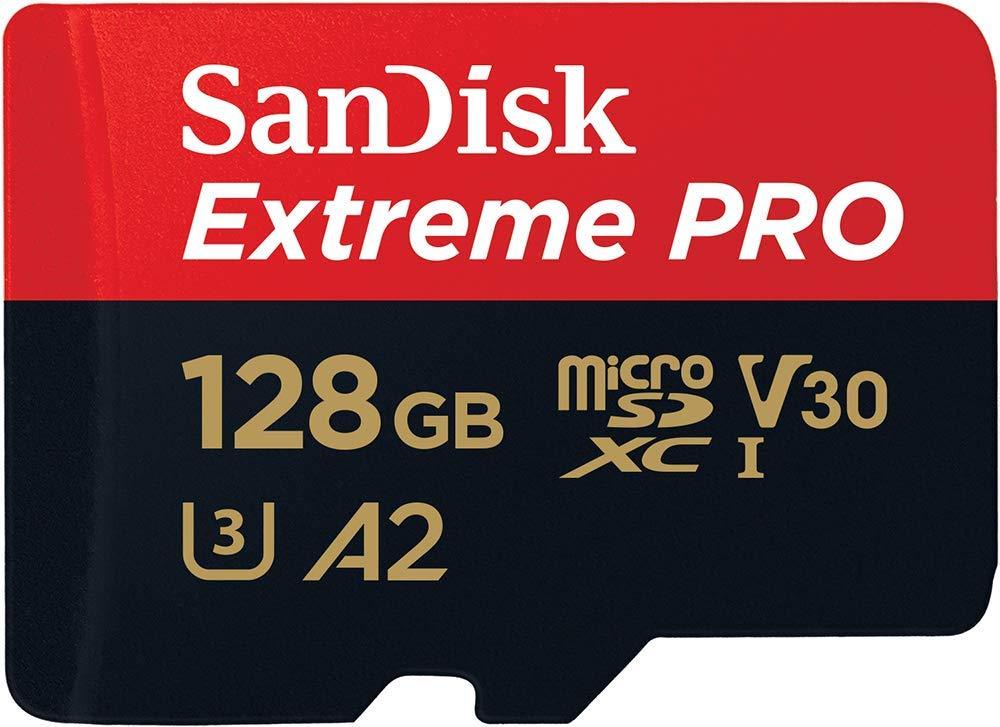 SANDISK SDSQXCY-128G-GN6MA TF Extreme PRO A2 V30 UHS-I/U3 170R/90W WITH SD ADAPTER