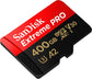 SANDISK SDSQXCZ-400G-GN6MA TF Extreme PRO A2 V30 UHS-I/U3 170R/90W WITH SD ADAPTER
