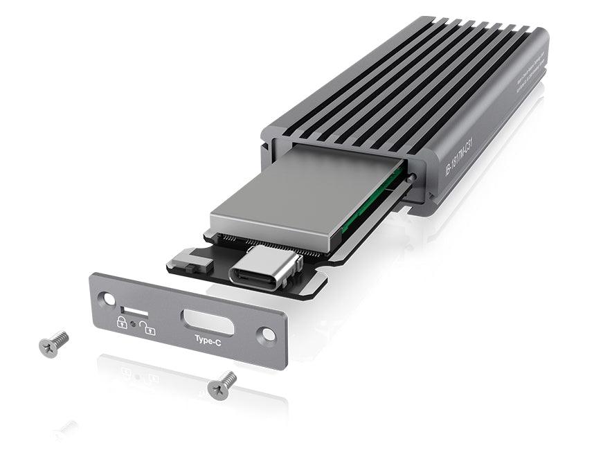 ICY BOX IB-1817M-C31 External Type-C aluminium enclosure for M.2 NVMe SSD