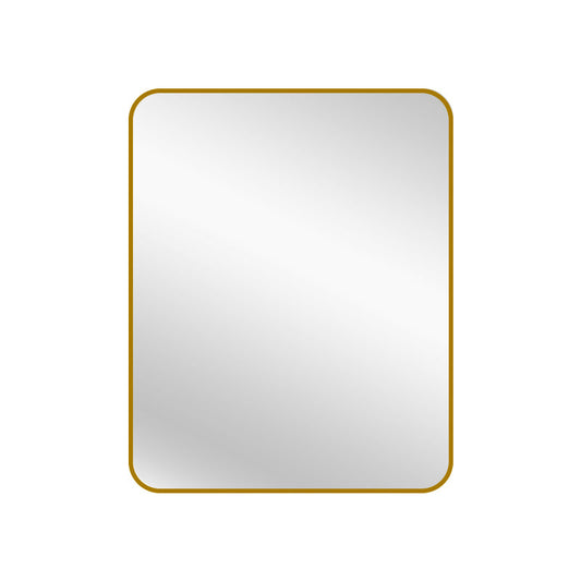 Gold Metal Rectangle Mirror - Small 80cm x 100cm