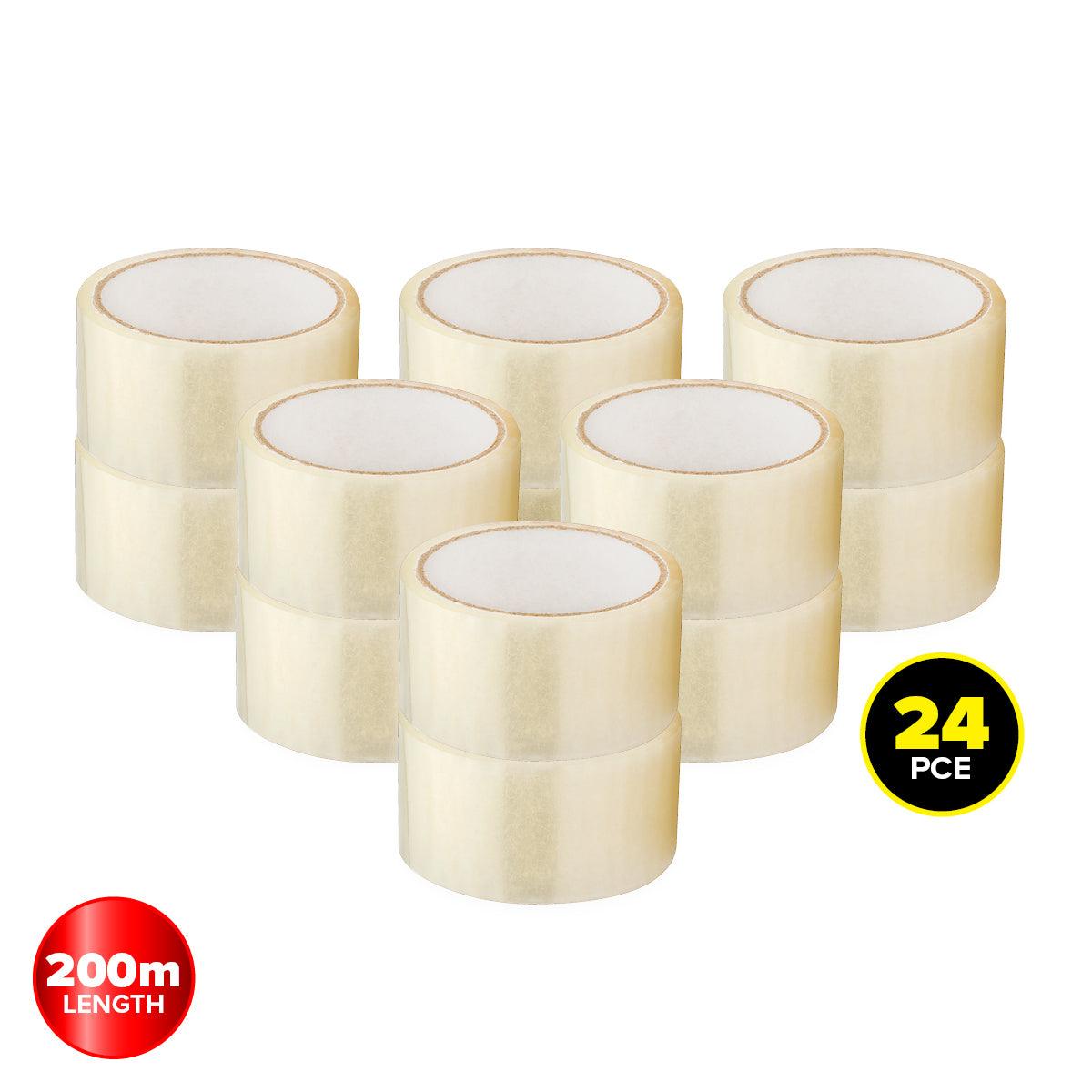 Handy Hardware 24PCE Packaging Tape Clear Multipurpose 200m x 48mm
