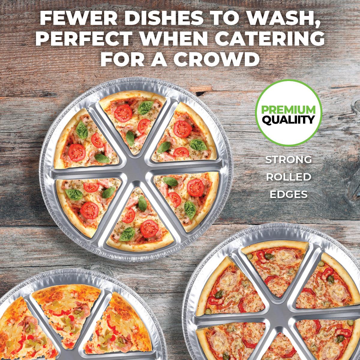 Home Master 72PCE Aluminium Pizza Foil Trays Durable Premium Quality 37.5cm