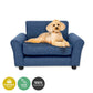 Pet Basic Pet Chair Bed Stylish Luxurious Sturdy Washable Fabric Blue 65cm