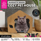 Pet Basic Cat Silhouette Cozy House Waterproof Mattress 47 x 47 x 50cm