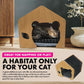 Pet Basic Cat Silhouette Cozy House Waterproof Mattress 47 x 47 x 50cm