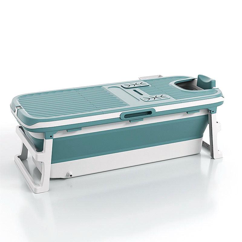 Foldable 135cm Large Massage Bathtub Portable Bath Tub with Drain for adult