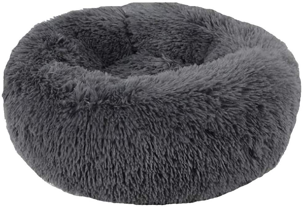 Soft Dog Bed Round Washable Plush Pet Kennel Cat Bed Mat Sofa Small 50cm