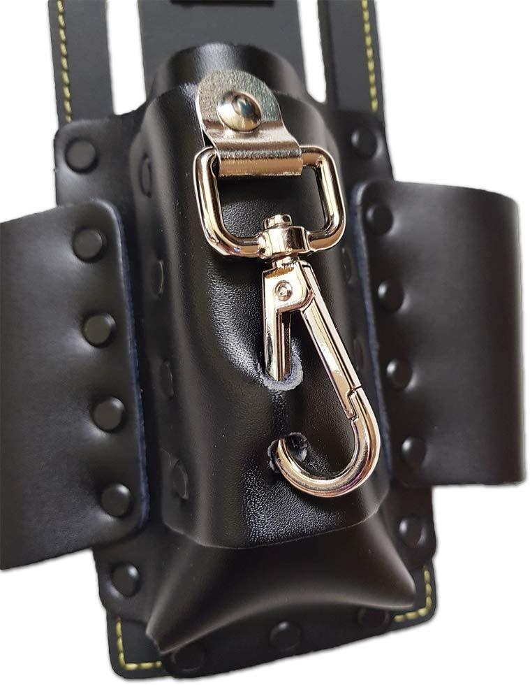 Durable Cowhide Leather Multi Tool Holder with Electrician Tool Holder with EVA Padded