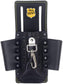 Durable Cowhide Leather Multi Tool Holder with Electrician Tool Holder with EVA Padded