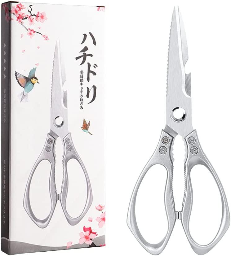 One Kitchen Shear, Heavy Duty Kitchen Scissor Sharp Stainless Steel, Food Cooking Scissor for Cutting Meat, Chicken, Vegetable and Fish, Bottle Opener