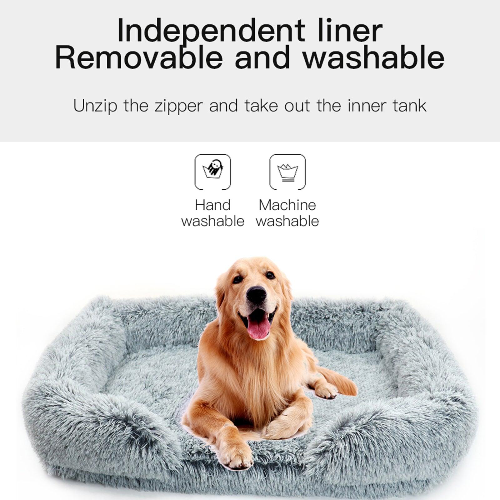 Pet Dog Comfort Bed Plush Bed Comfortable Nest Removable cleaning Kennel L