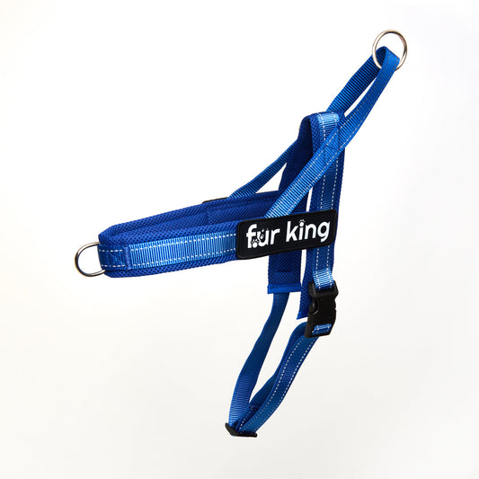 Fur King Signature Quick Fit Harness XL Blue