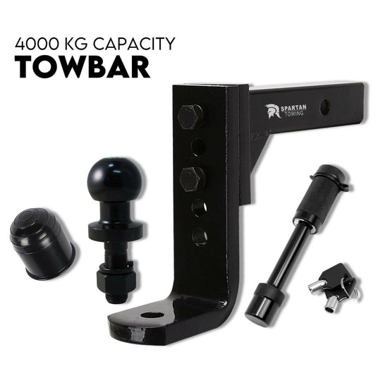 Adjustable Tow Bar Hitch Black Towbar Ball