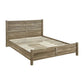 4 Pieces Bedroom Suite Natural Wood Like MDF Structure Double Size Oak Colour Bed, Bedside Table & Dresser