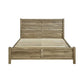 Double Size Bed Frame Natural Wood like MDF in Oak Colour
